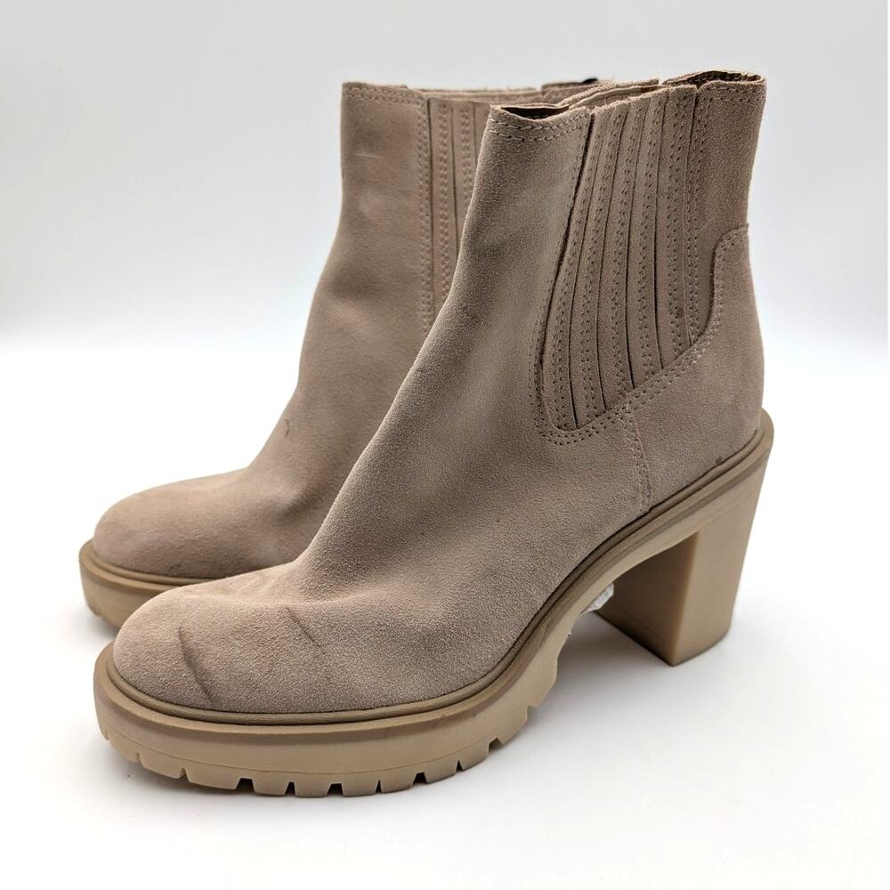 Dolce Vita Caster H2O Waterproof Lug Sole Platform Bootie Dune Size US9.5 EU40